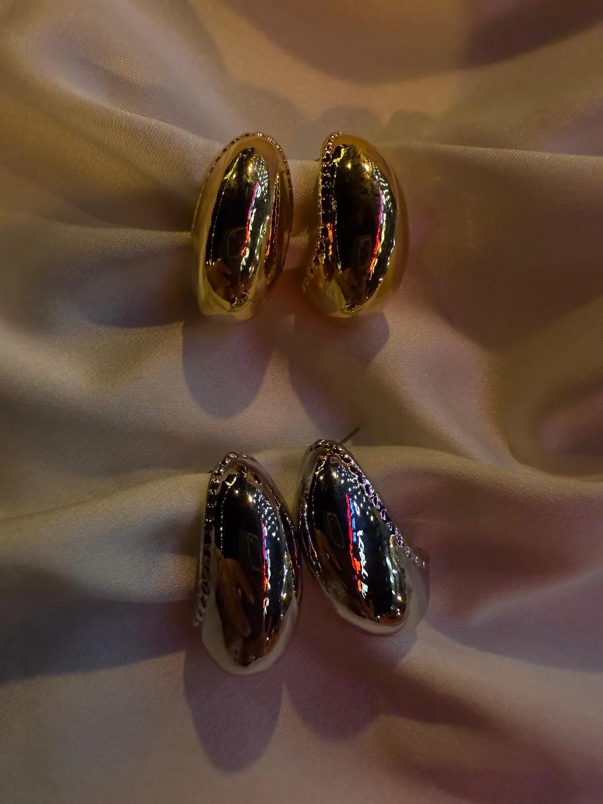 BOTEGA DAMLA GOLD VE ÇELİK KÜPE 